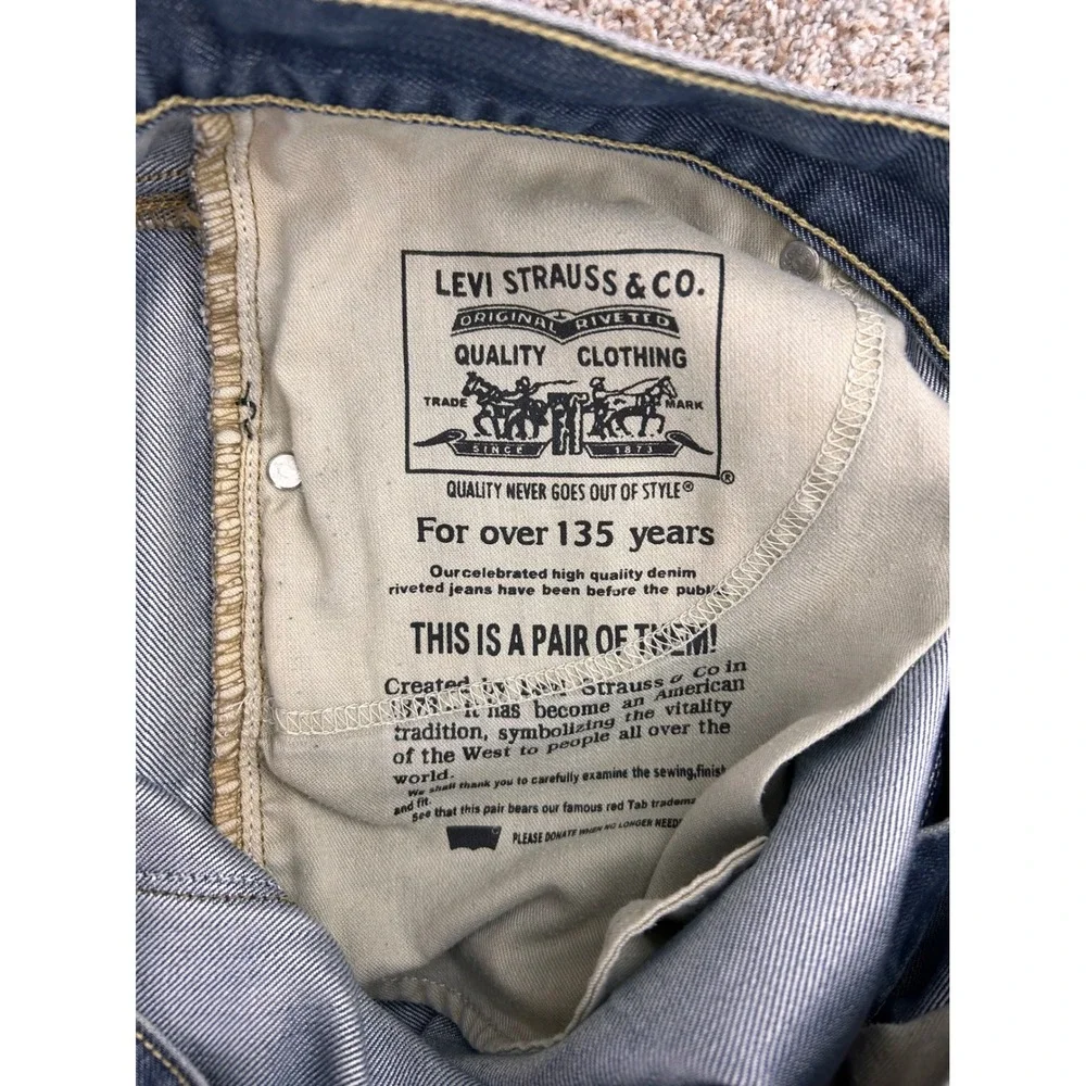 Levis 514 Straight Fit Jeans Mens 34x30 Blue Medium Wash Denim Pants